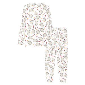 Tennis Pattern Print Design 04 Men's All Over Print Pajama