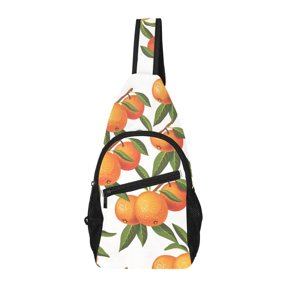 Oranges pattern background All Over Print Chest Bag