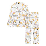 Greyhound Pattern Print Design 03 Women's Long Pajama Set