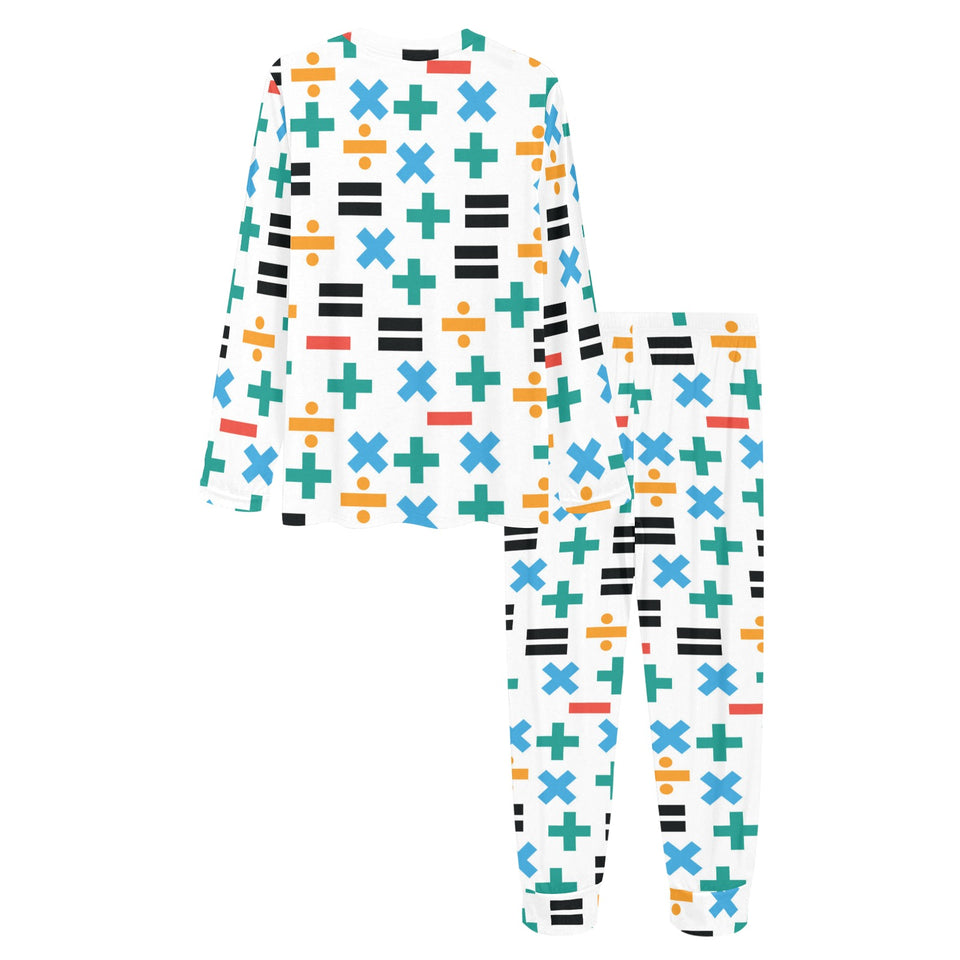 Math Pattern Print Design 05 Women's All Over Print Pajama Set