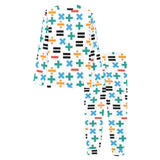 Math Pattern Print Design 05 Women's All Over Print Pajama Set