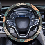 Gear Pattern Print Design 05 Car Steering Wheel Cover
