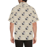 Cute Siberian Husky Men's All Over Print Hawaiian Shirt