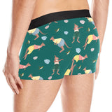 Kangaroo leaves pattern Men's All Over Print Boxer Briefs Men's Underwear