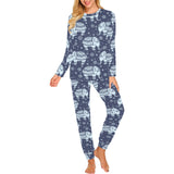 Elephant tribal design pattern Women's All Over Print Pajama Set