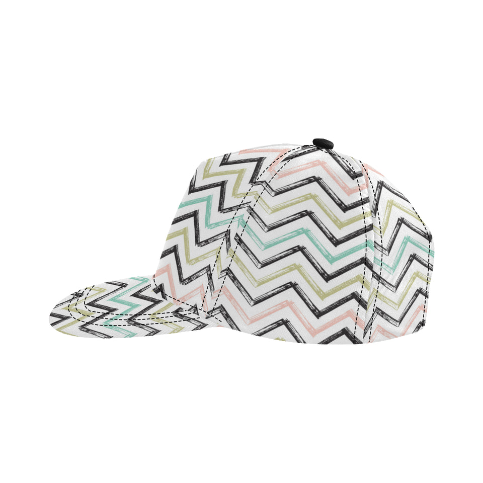 zigzag  chevron paint pattern All Over Print Snapback Cap