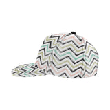 zigzag  chevron paint pattern All Over Print Snapback Cap