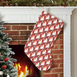 Fire flame symbol design pattern Christmas Stocking