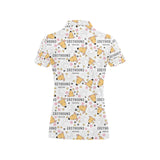 Greyhound Pattern Print Design 03 Women's All Over Print Polo Shirt