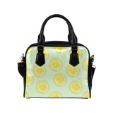 slice of lemon pattern Shoulder Handbag