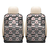 Donuts pink icing striped pattern Car Seat Back Organizer