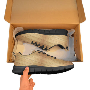 Wood Printed Pattern Print Design 05 Women's Sneaker Shoes