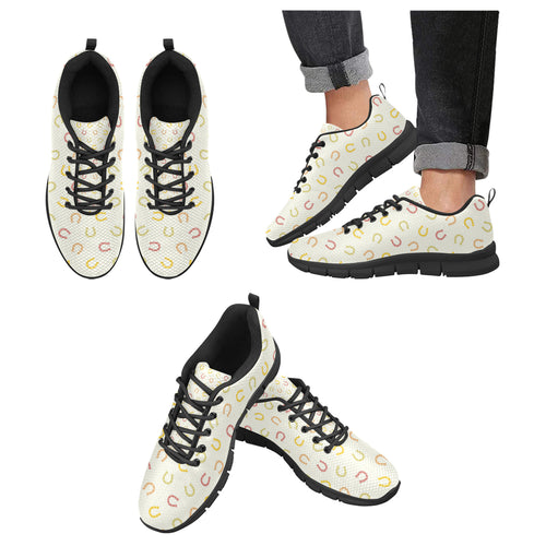 Horseshoes Pattern Print Design 02 Men's Breathable Sneakers ( Model 055)