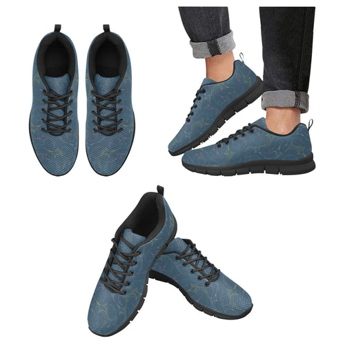 Swordfish Pattern Print Design 02 Men's Breathable Sneakers ( Model 055)
