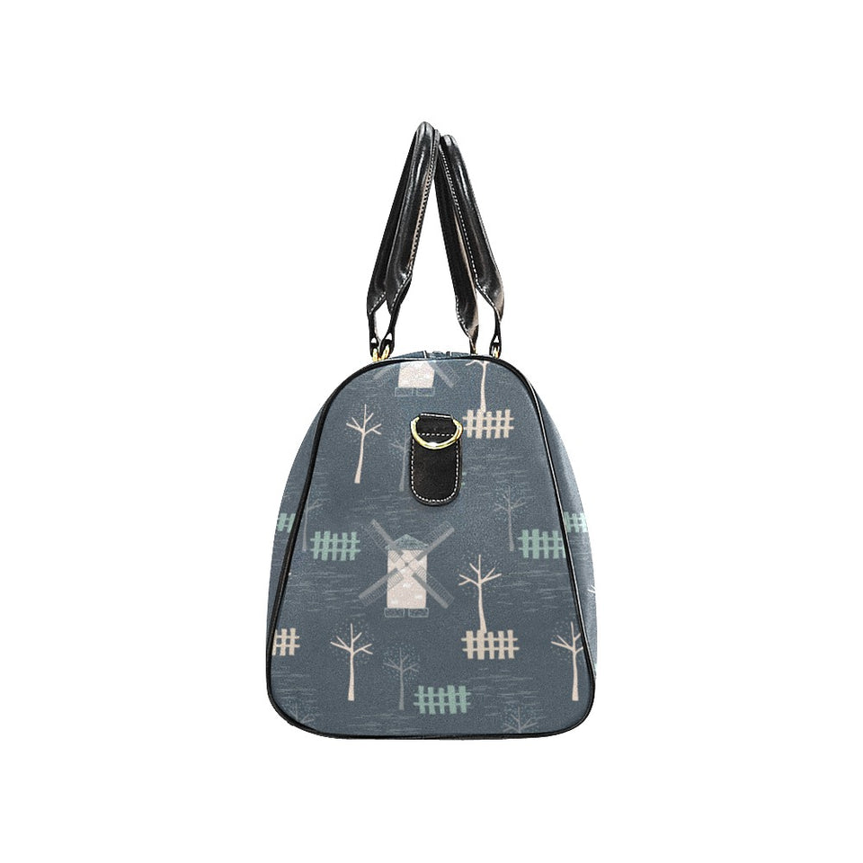 windmill tree pattern Travel Bag