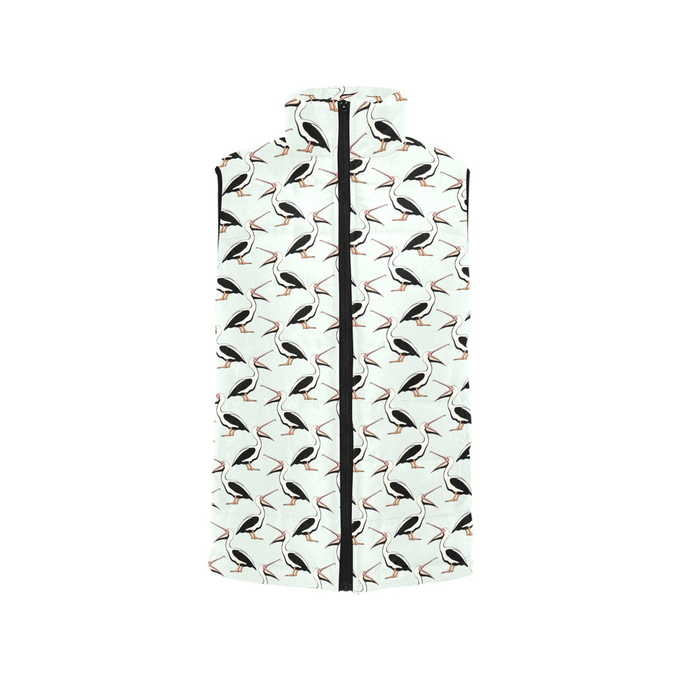 Pelican Pattern Print Design 02 Men's Padded Vest