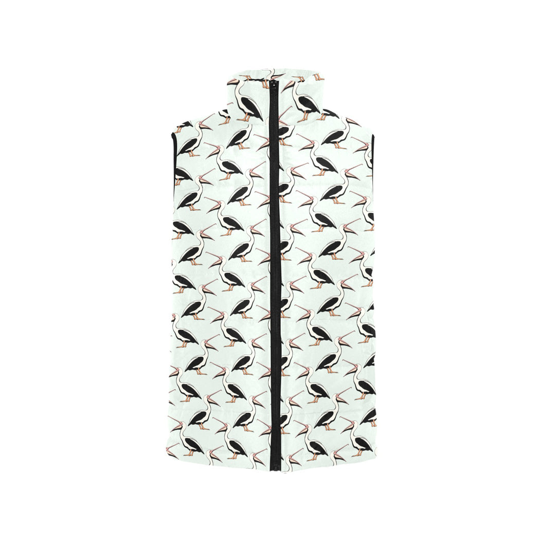 Pelican Pattern Print Design 02 Men's Padded Vest