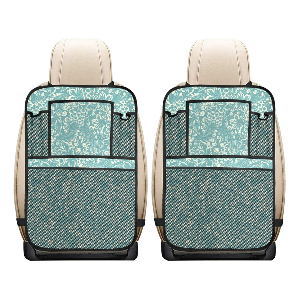 Classic Hand drawn Grape pattern Car Seat Back Organizer