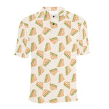 Sandwich Pattern Print Design 01 Men's All Over Print Polo Shirt
