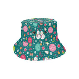 Snowman bird decorative elements christmas pattern Unisex Bucket Hat