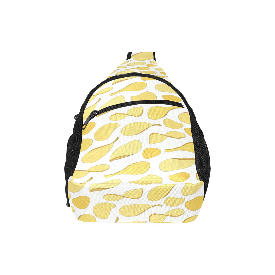 Potato Chips Pattern Print Design 02 All Over Print Chest Bag