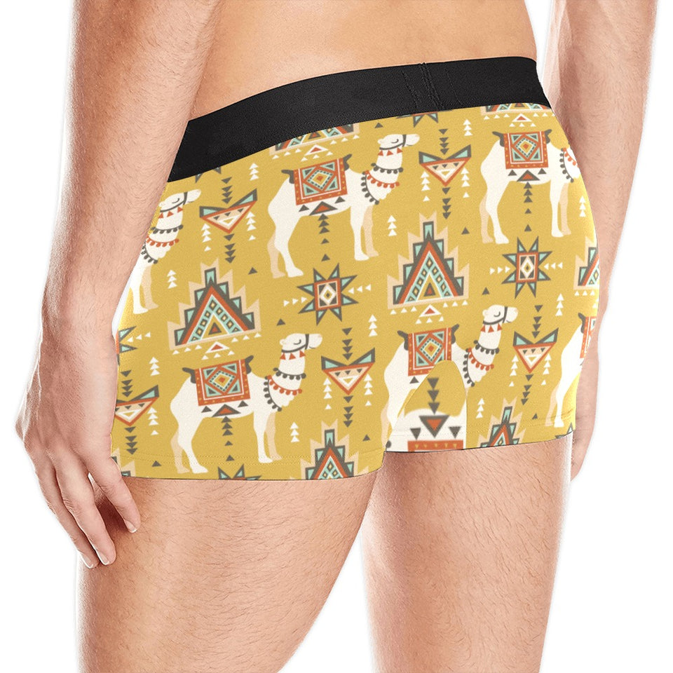 Camels ethnic motif pattern Men's All Over Print Boxer Briefs Men's Underwear