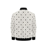 Dog Paws Pattern Print Design 03 Kids' Boys' Girls' Bomber Jacket