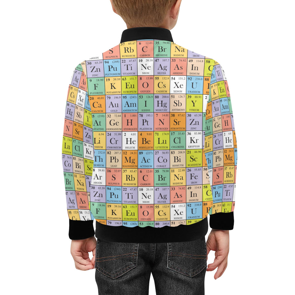 Chemistry Periodic Table Pattern Print Design 01 Kids' Boys' Girls' Bomber Jacket