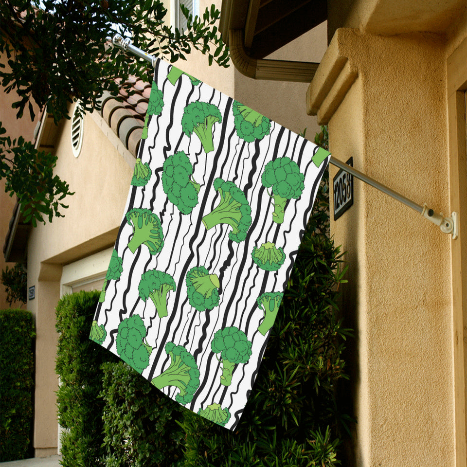 Cool Broccoli pattern House Flag Garden Flag