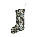 Japanese crane ornament elements Christmas Stocking