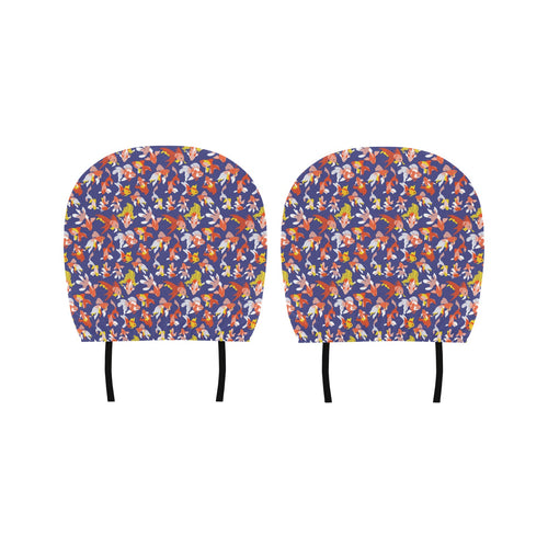 Goldfish Pattern Print Design 04 Car Headrest Cover