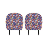 Goldfish Pattern Print Design 04 Car Headrest Cover