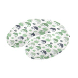 Chameleon lizard succulent plant pattern U-Shaped Travel Neck Pillow