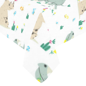 Cute Rhino pattern Tablecloth
