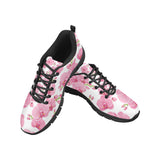 pink purple orchid pattern background Men's Sneaker Shoes