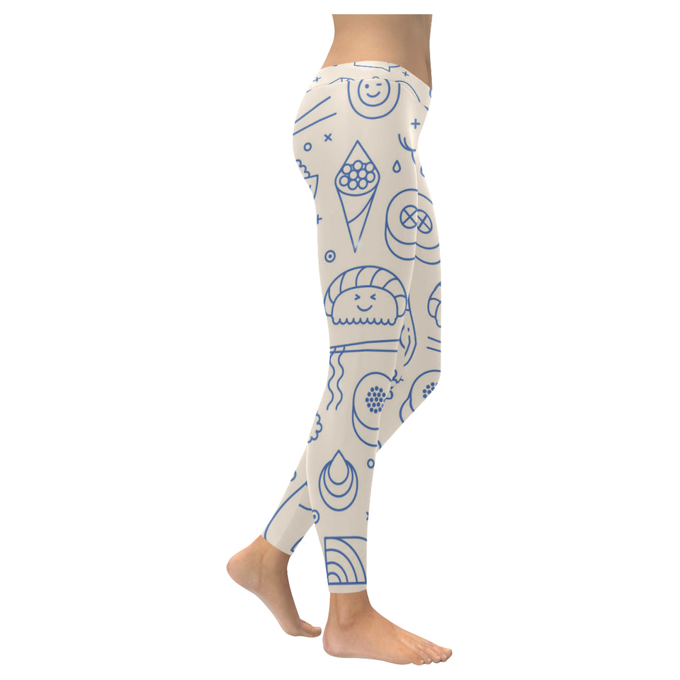 Cute sushi icon pattern Women's Legging Fulfilled In US