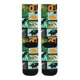dinosaurs print pattern Crew Socks