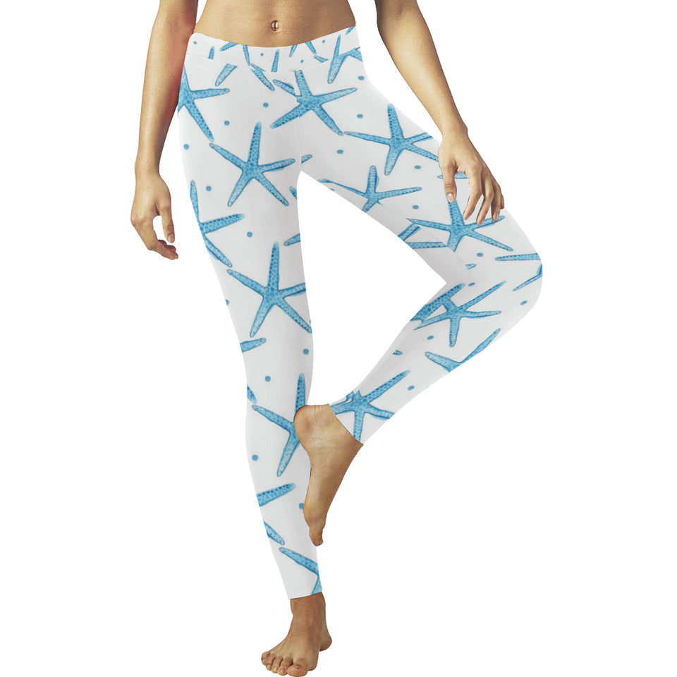 Watercolor starfish pattern Women's Legging Fulfilled In US