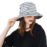 Anchor rope nautical  pattern Unisex Bucket Hat