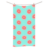 Grapefruit green background Bath Towel
