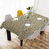 arabic star gold pattern Tablecloth