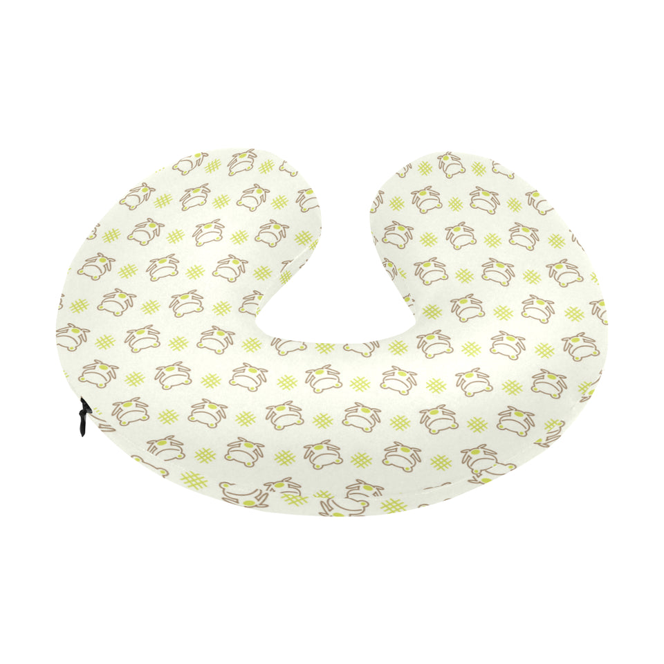 Cute cartoon frog baby pattern U-Shaped Travel Neck Pillow