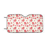 Rose Pattern Print Design 01 Car Sun Shade