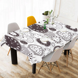 Classic vintage clock pattern Tablecloth