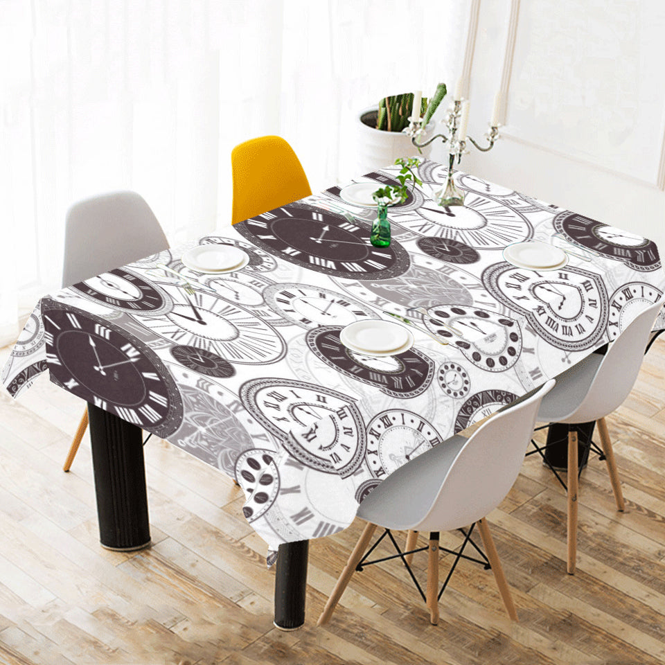 Classic vintage clock pattern Tablecloth