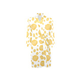 Potato Chips Pattern Print Design 03 Men's Long Sleeve Belted Night Robe