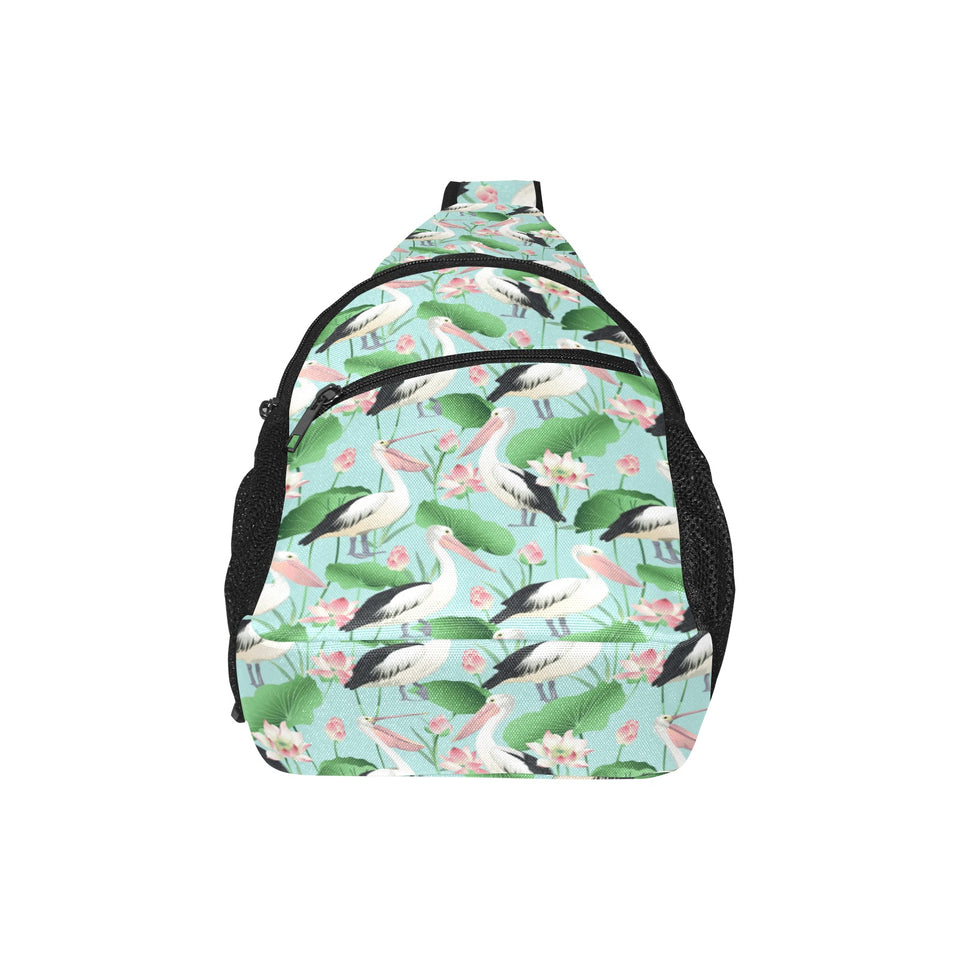 Pelican Pattern Print Design 01 All Over Print Chest Bag