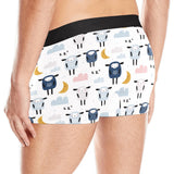 Cute sleeping sheep moon cloud pattern Men's All Over Print Boxer Briefs Men's Underwear