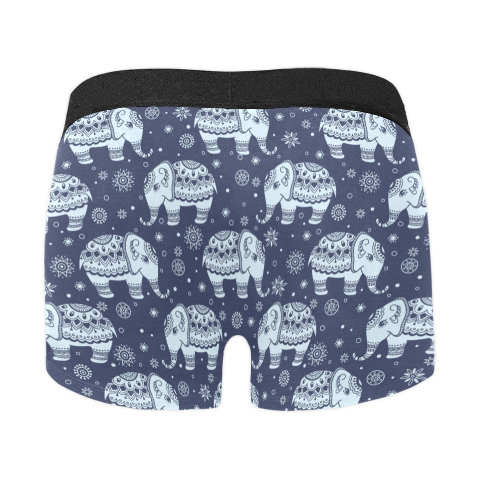 Elephant tribal design pattern Men's All Over Print Boxer Briefs Men's Underwear