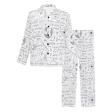 Math Pattern Print Design 03 Men's Long Pajama Set